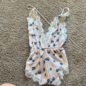 LINGERIE pink with lace